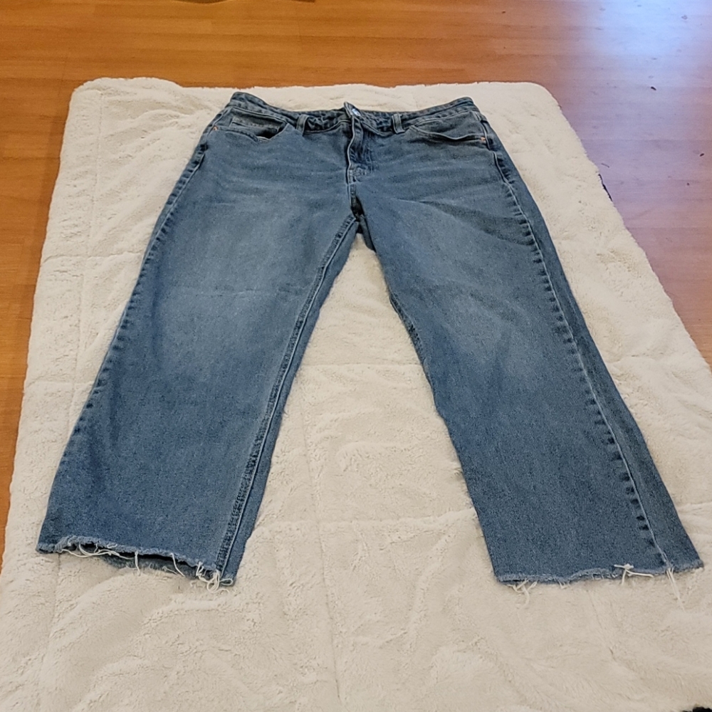 Wild Fable High Rise Straight Ankle Cutoff Jeans